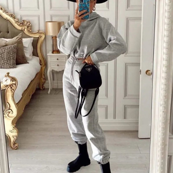 Velvetta | Vrolijk Comfy Joggingspak-Sportkleding & Accessoires-Calora-Grijs-S-Calora