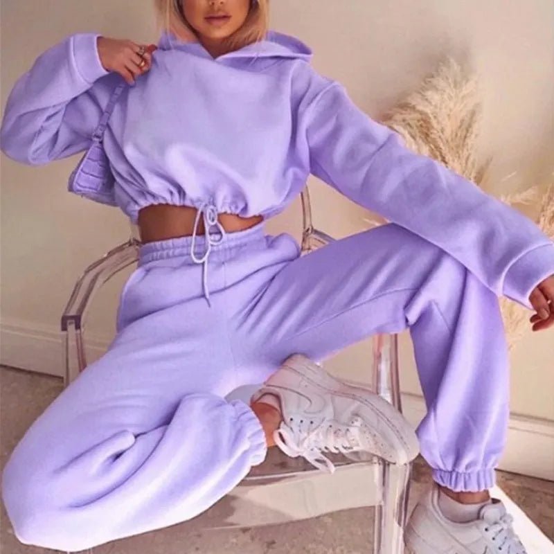 Velvetta | Vrolijk Comfy Joggingspak-Sportkleding & Accessoires-Calora-Zwart-S-Calora