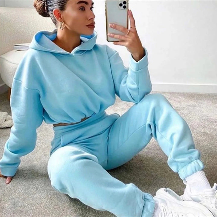 Velvetta | Vrolijk Comfy Joggingspak-Sportkleding & Accessoires-Calora-Zwart-S-Calora