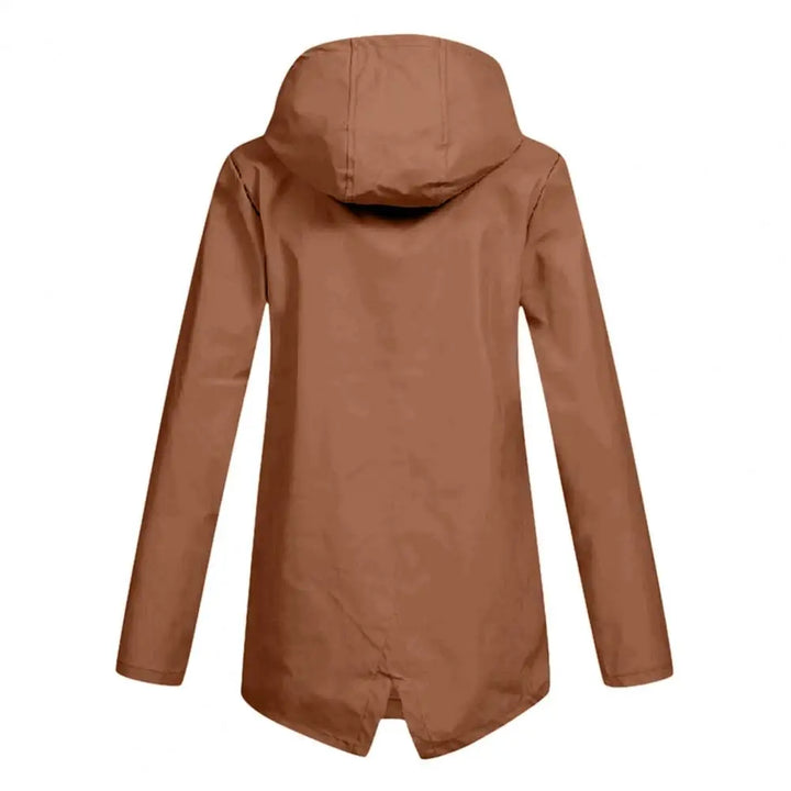 Venetia | Winddichte halflange regenjas dames met capuchon-Zomer Jassen-Calora-Marineblauw-S-Calora