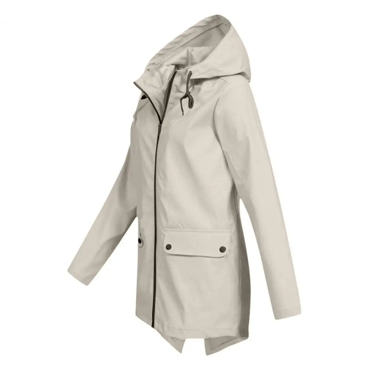Venetia | Winddichte halflange regenjas dames met capuchon-Zomer Jassen-Calora-Marineblauw-S-Calora