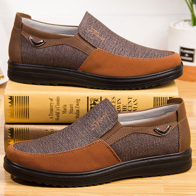 Veradon | Heren Loafers Ademend Lichtgewicht Instappers-Loafers-Calora-Bruin-39-Calora