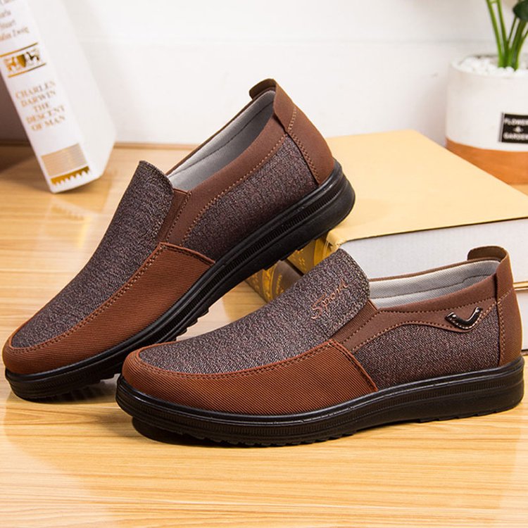 Veradon | Heren Loafers Ademend Lichtgewicht Instappers-Loafers-Calora-Bruin-39-Calora
