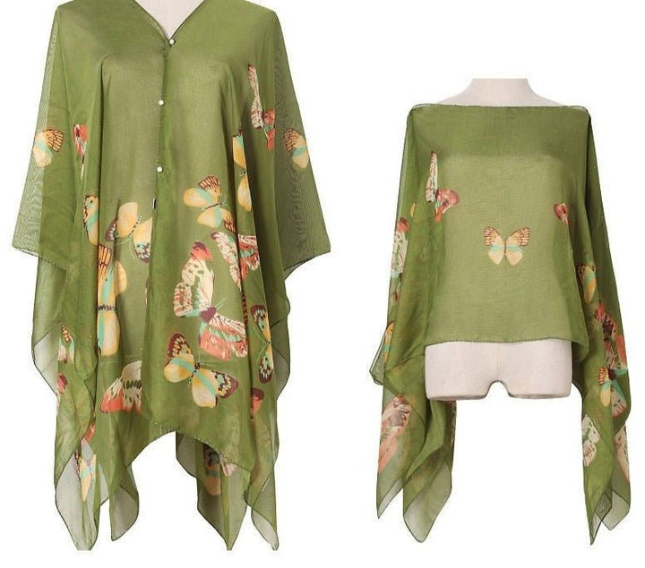 Verenia | Bikini Strand Kimono-Zwemkleding-Calora-Groen-Één maat-Calora