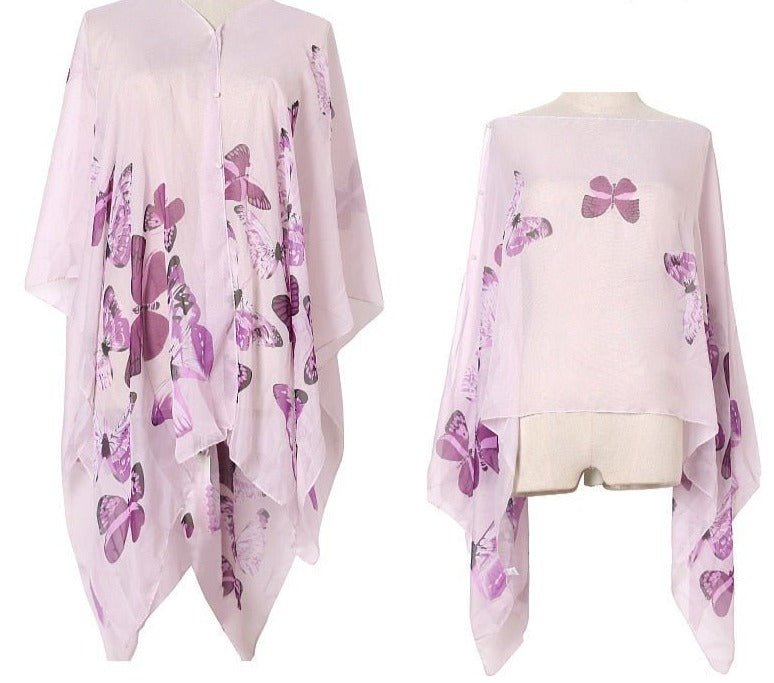 Verenia | Bikini Strand Kimono-Zwemkleding-Calora-Paars-Één maat-Calora