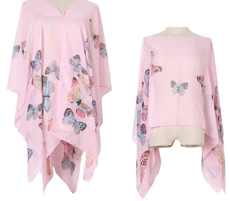 Verenia | Bikini Strand Kimono-Zwemkleding-Calora-Roze-Één maat-Calora