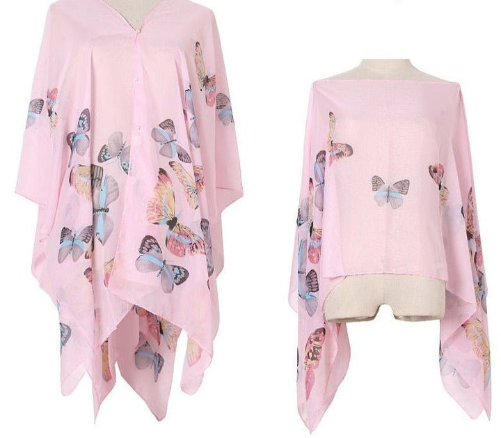 Verenia | Bikini Strand Kimono-Zwemkleding-Calora-Roze-Één maat-Calora
