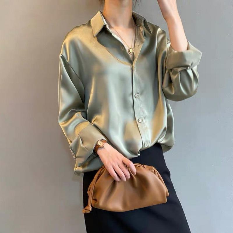 CALORA_ Versalina | Luxe nette Blouse van Zijden