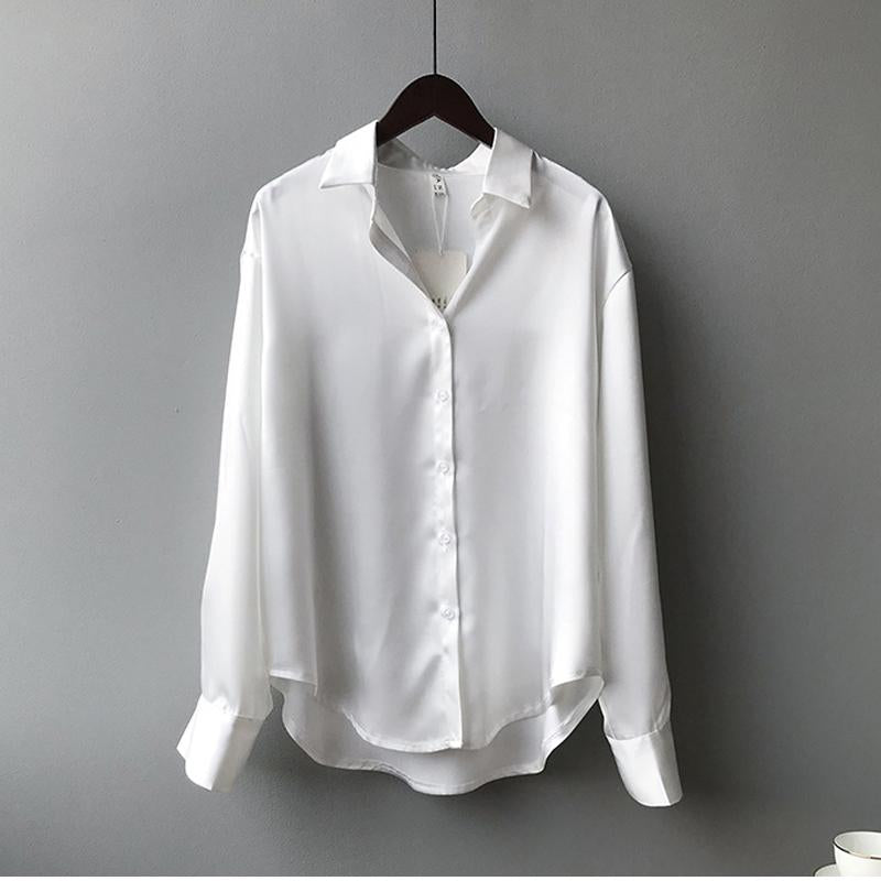 CALORA_ Versalina | Luxe nette Blouse van Zijden
