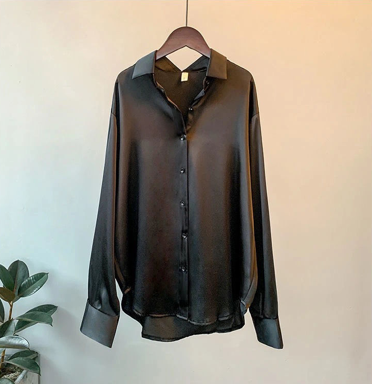 CALORA_ Versalina | Luxe nette Blouse van Zijden