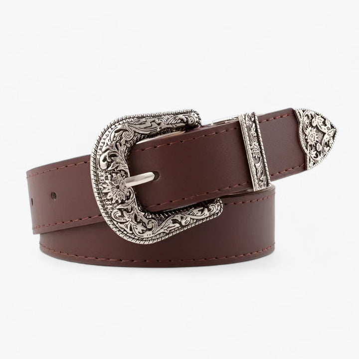 Verstelbare Boho Western Leren Riem voor Dames - Vintage Stijl & Duurzaam Design-Handtassen-Calora-Marine 2.8 cm-Calora