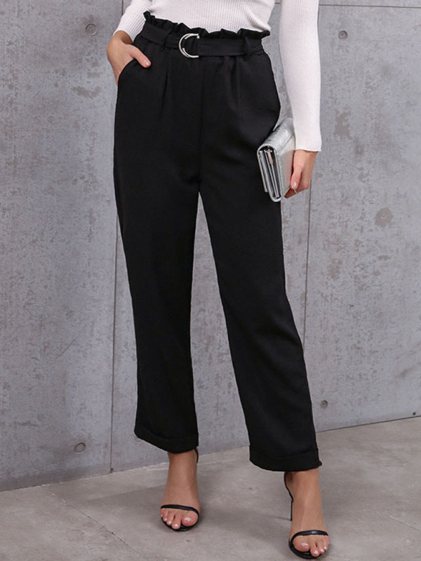 Veterbroek met negen punten professionele elastische broek-Pantalons-Calora-Zwart-S-Calora