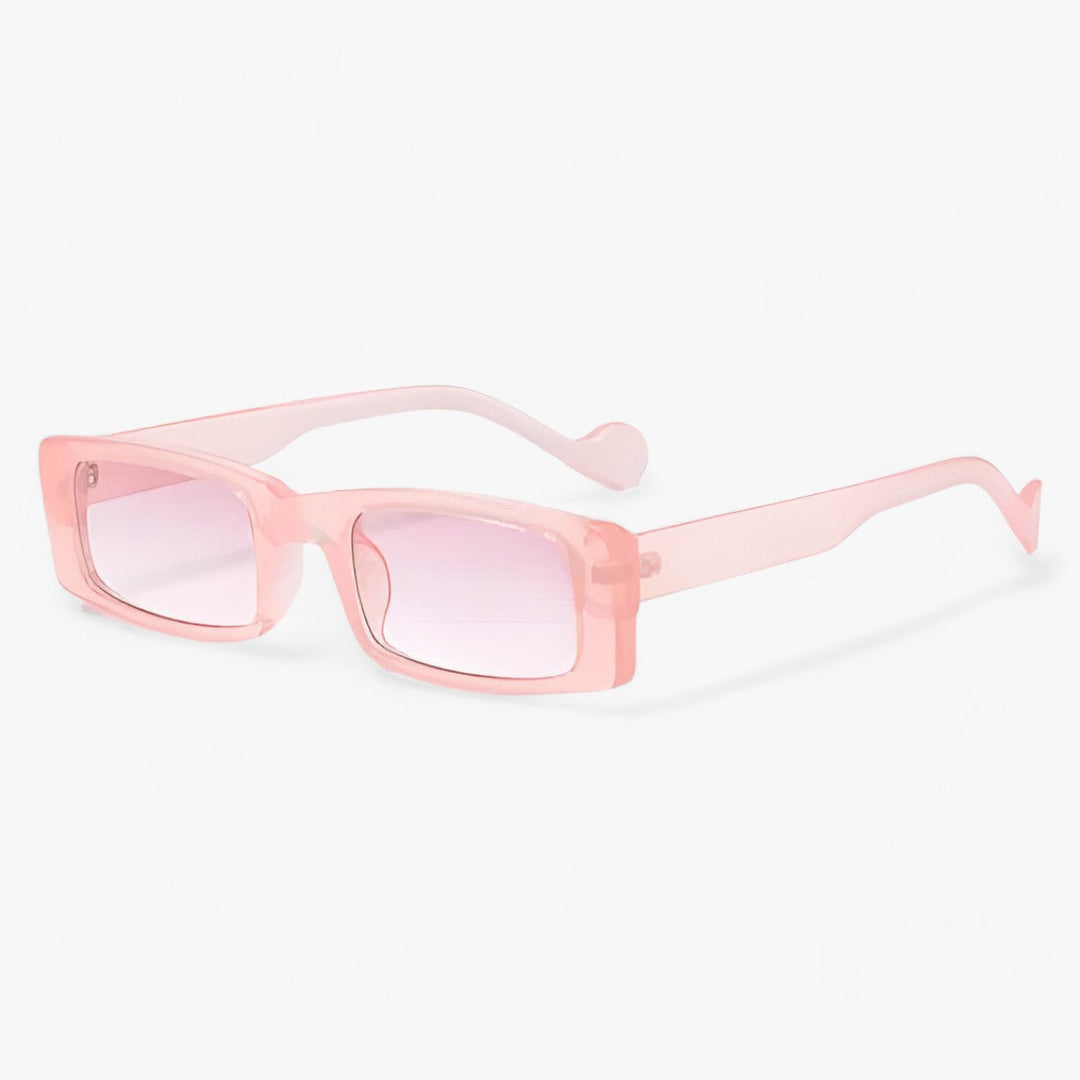 Vierkante Retro Zonnebril in Jelly Kleur - Trendy en Stijlvolle Zonnebril voor Mannen en Vrouwen-Elektronica/Gadgets-Calora-RozeDubbelRoze-Calora