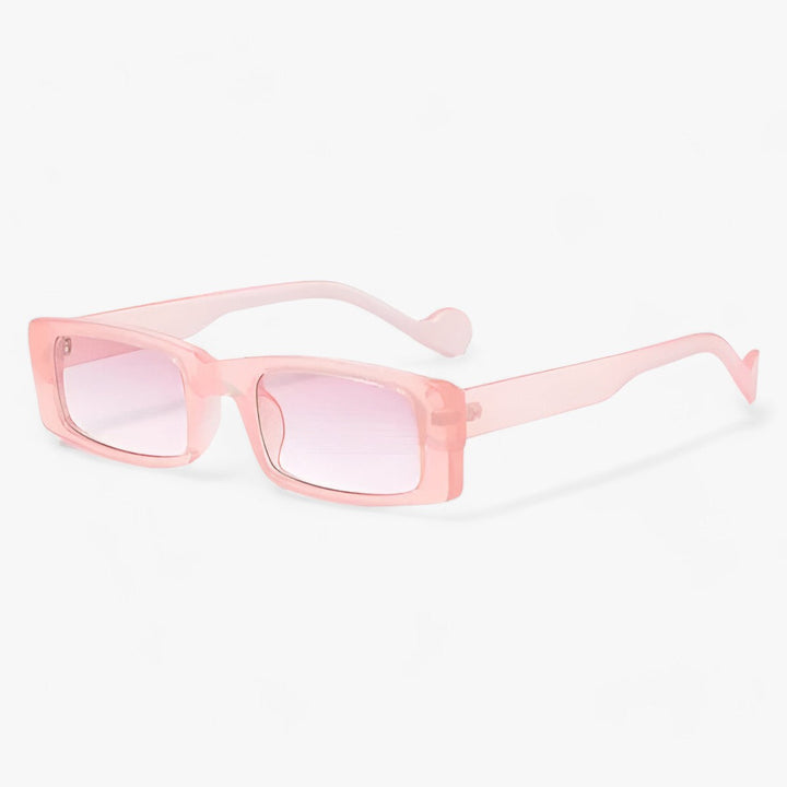 Vierkante Retro Zonnebril in Jelly Kleur - Trendy en Stijlvolle Zonnebril voor Mannen en Vrouwen-Elektronica/Gadgets-Calora-RozeDubbelRoze-Calora