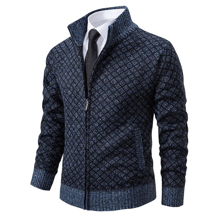 CALORA_ Vincenzo & Co | Gebreid vest met hoge kraag