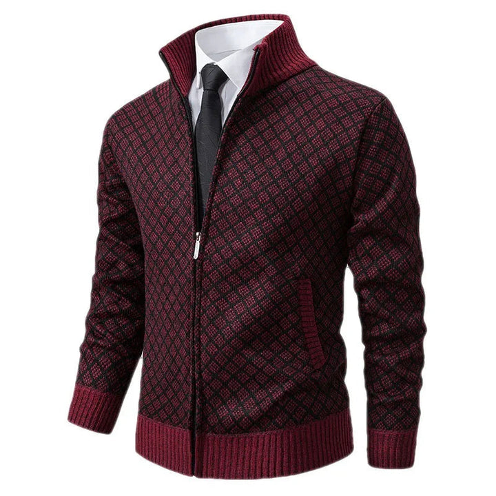 CALORA_ Vincenzo & Co | Gebreid vest met hoge kraag