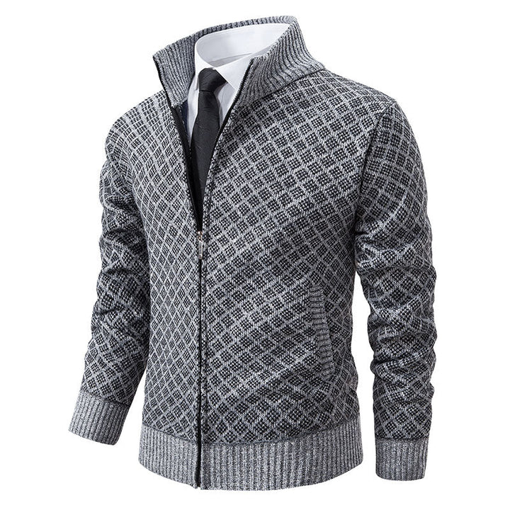 CALORA_ Vincenzo & Co | Gebreid vest met hoge kraag