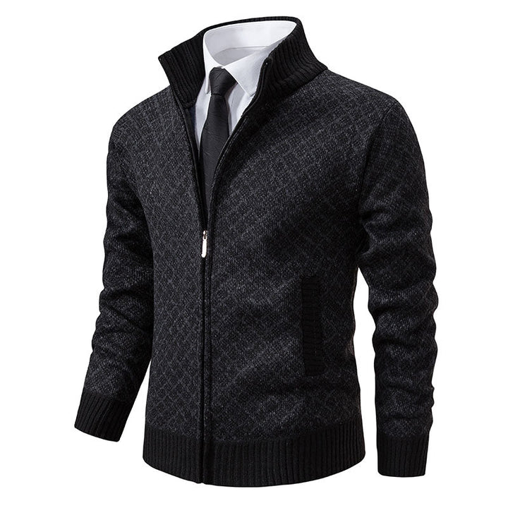 CALORA_ Vincenzo & Co | Gebreid vest met hoge kraag