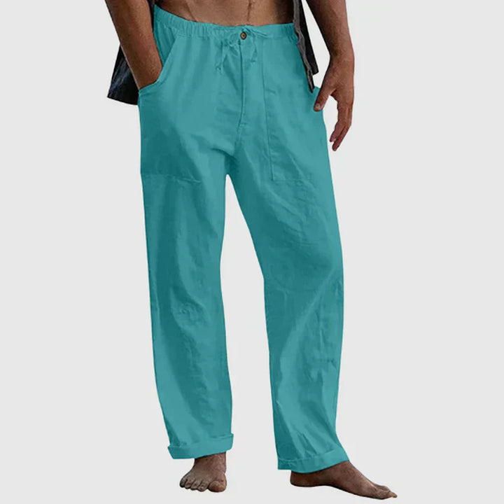 CALORA_ Vincenzo & Co | Luchtige Linnen Strandbroek Relaxed Fit