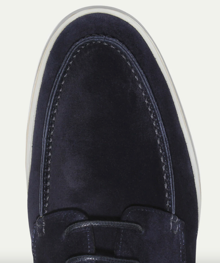 Vincenzo | Comfortabele Suede Leren Loafers witte zool-Loafers-Calora-Donkerblauw-39-Calora