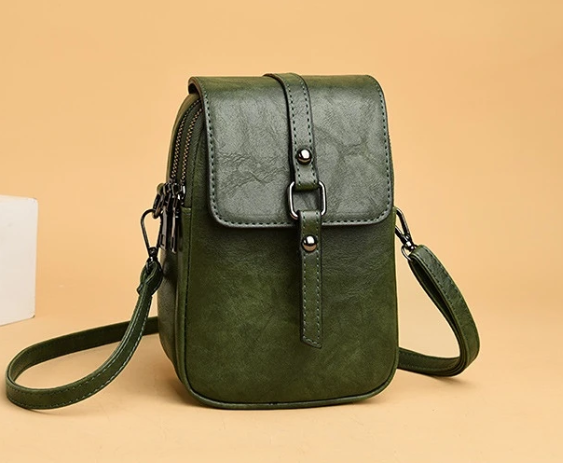 CALORA_ Vintage Multifunctionele Zachte Leren Schoudertas voor Dames