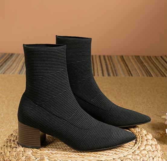Vionna | Elegante dameslaarzen met hoge hak-Laarzen-Calora-Beige-32-Calora