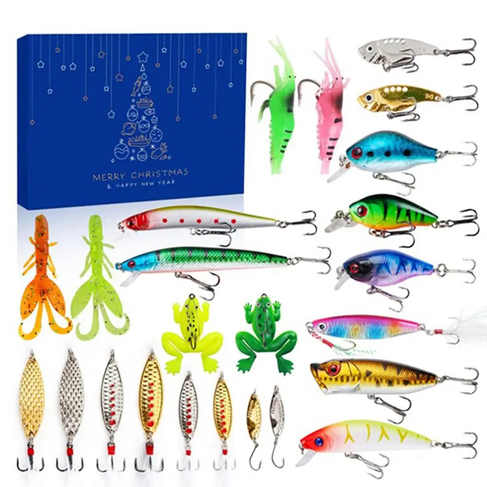 Visspullen Advent Kalender | 24 Dagen Kerst Advents Kalender Voor Vissers-Elektronica/Gadgets-Calora-Baars-Calora