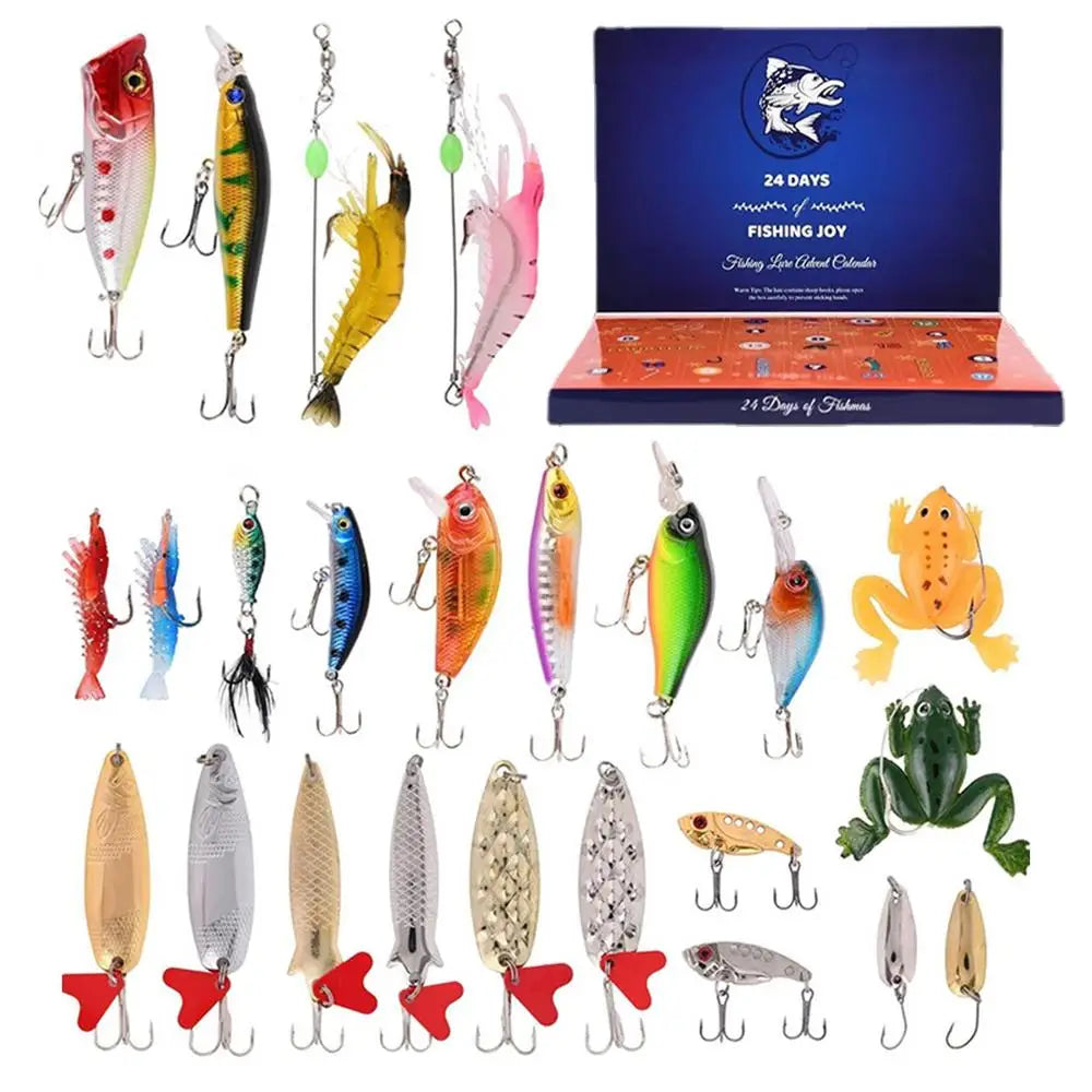 Visspullen Advent Kalender | 24 Dagen Kerst Advents Kalender Voor Vissers-Elektronica/Gadgets-Calora-Snoek-Calora