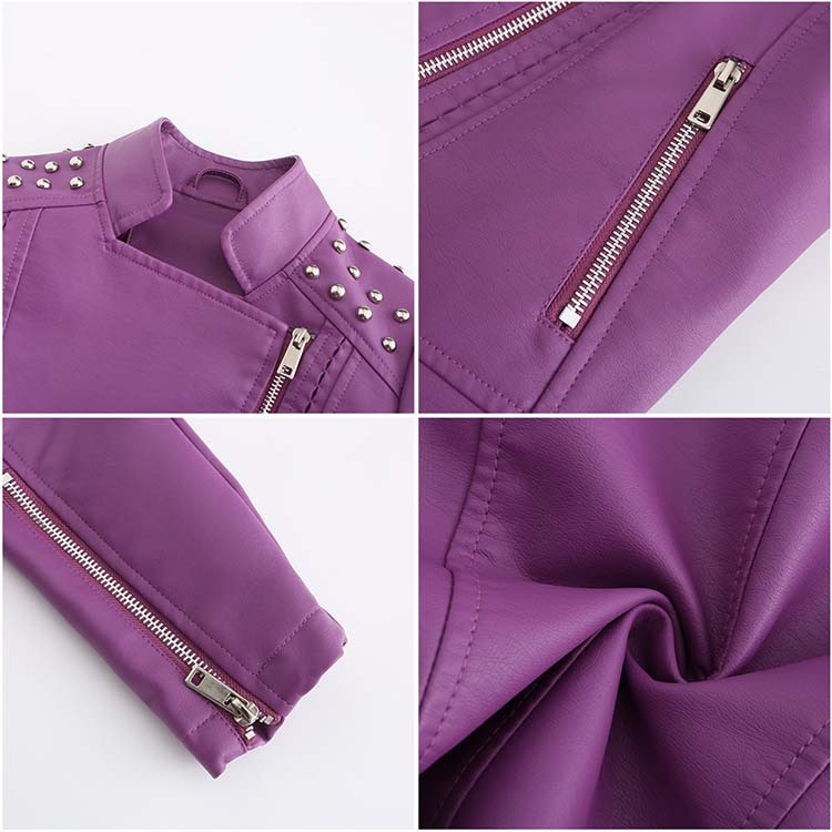 Vita | Stijlvolle PU leren jas voor dames-Leren Jassen-Calora-Zwart-S-Calora