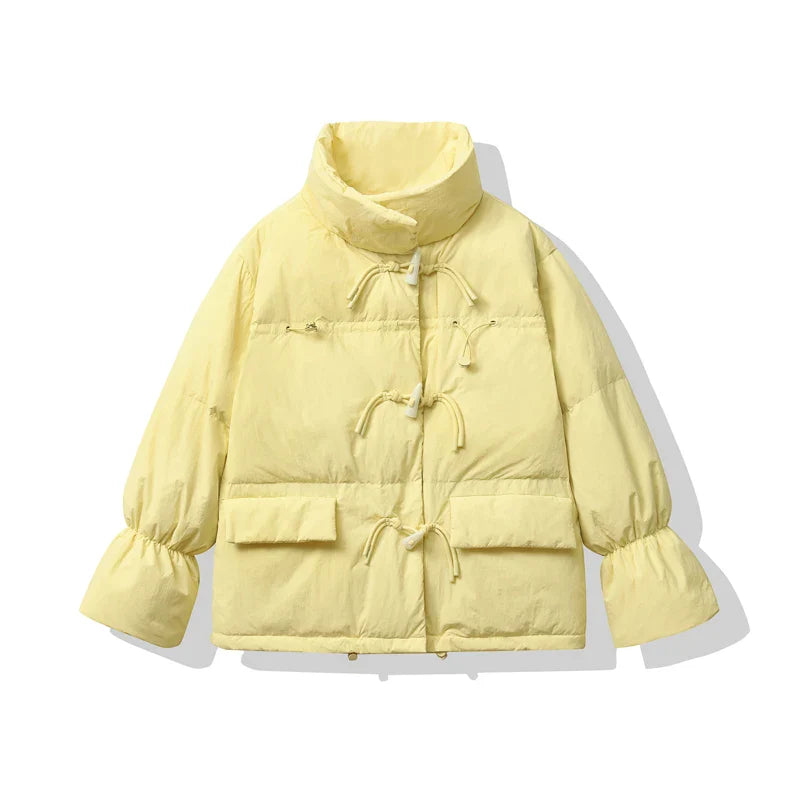 Vittoria | Witte vintage parka-jas voor dames-Zomer Jassen-Calora-Geel-XL-Calora