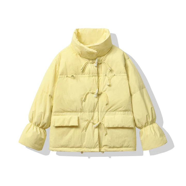 Vittoria | Witte vintage parka-jas voor dames-Zomer Jassen-Calora-Geel-XL-Calora
