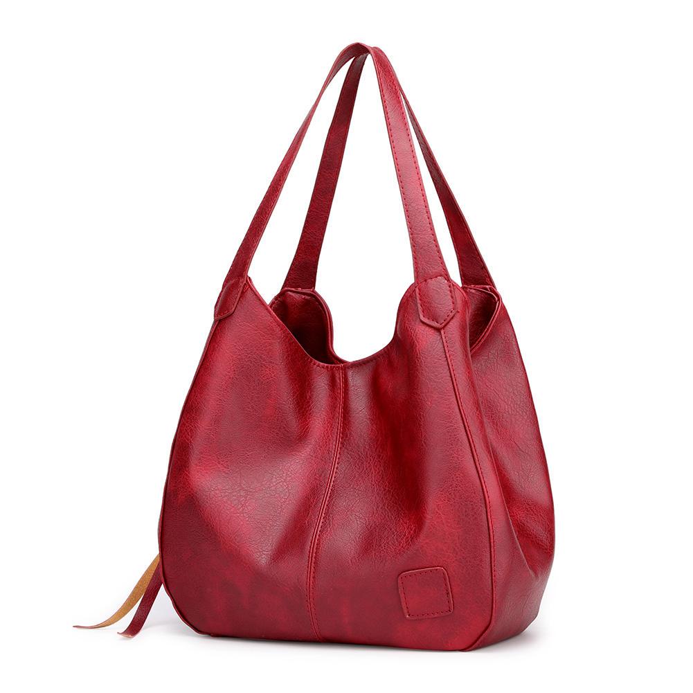 Vivanta | Grote Vegan Leren Tas-Handtassen-Calora-Auburn-Calora