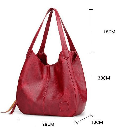 Vivanta | Grote Vegan Leren Tas-Handtassen-Calora-Auburn-Calora