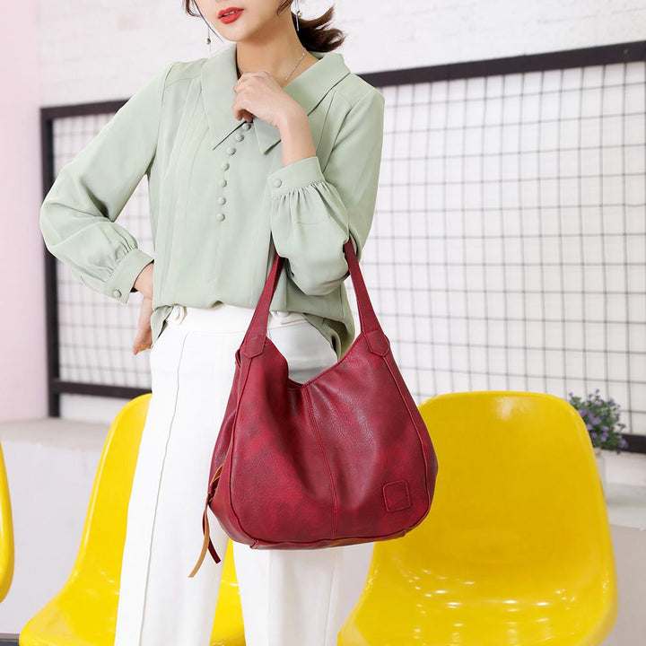 Vivanta | Grote Vegan Leren Tas-Handtassen-Calora-Rood-Calora