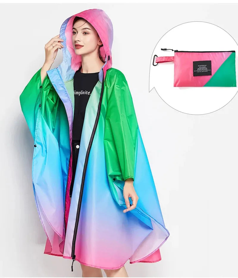 Vivid | Kleurrijke Dames Regenjas-Zomer Jassen-Calora-Groen-Calora
