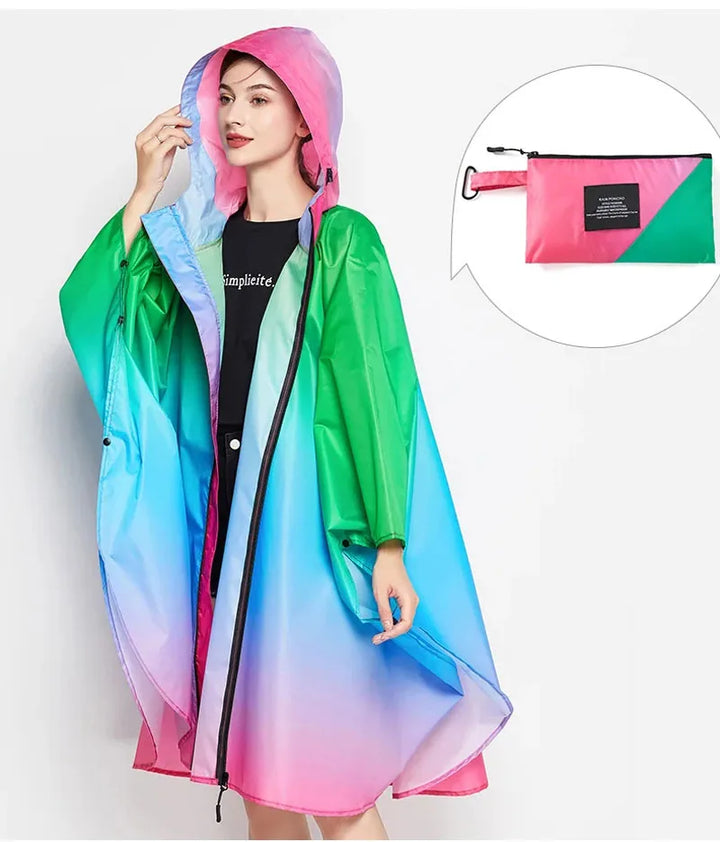 Vivid | Kleurrijke Dames Regenjas-Zomer Jassen-Calora-Groen-Calora