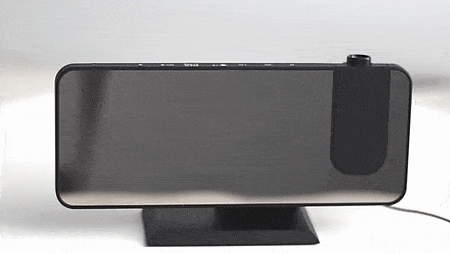 CALORA_ Voltify | Alarmklok met LED Scherm - 180° Projector - USB lader