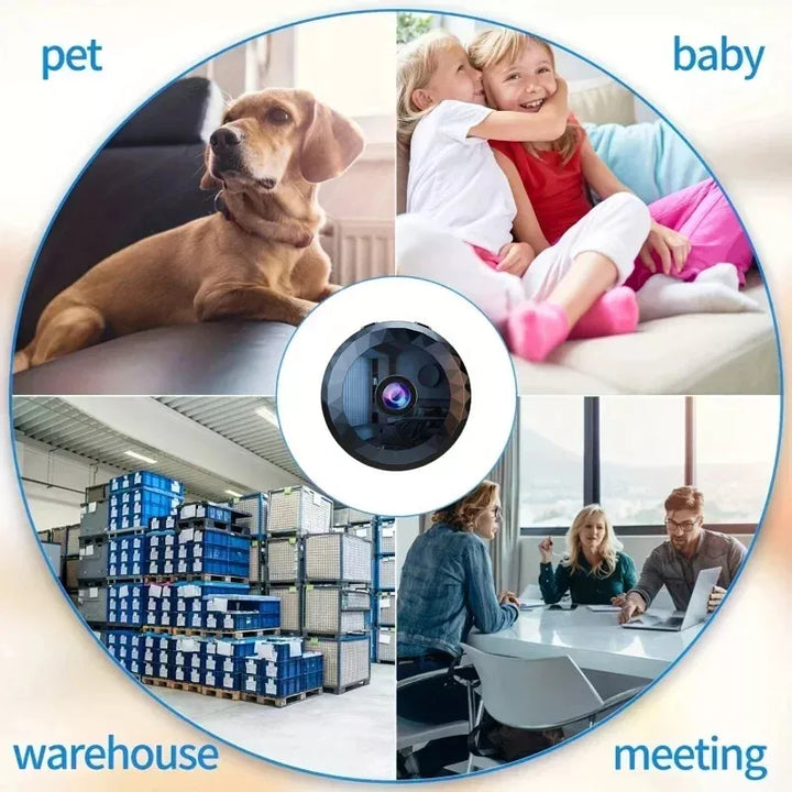 CALORA_ Draadloze Mini WiFi Camera 1080P HD voor Thuis en Kantoor