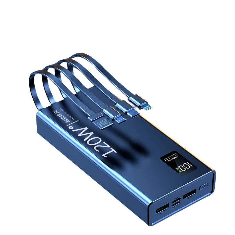 Voltix | Powerbank 50.000mAh - 4 in 1 120W Snellader Draagbare Acculader-Elektronica/Gadgets-Calora-Groen-Calora