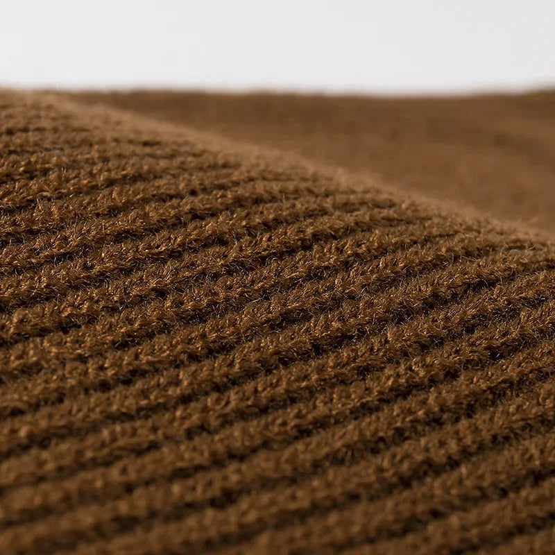 Warm Gebreide Beanie Muts - Herfst en Winter-Petten-Calora-Beige-One Size-Calora