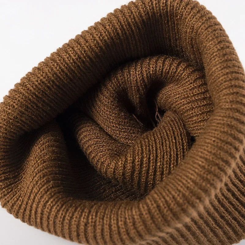 Warm Gebreide Beanie Muts - Herfst en Winter-Petten-Calora-Beige-One Size-Calora
