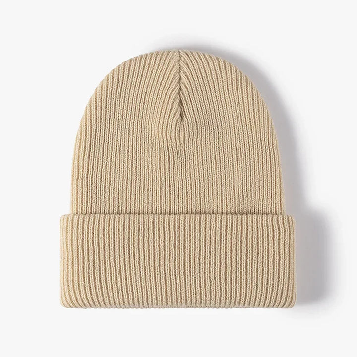 Warm Gebreide Beanie Muts - Herfst en Winter-Petten-Calora-Beige-One Size-Calora