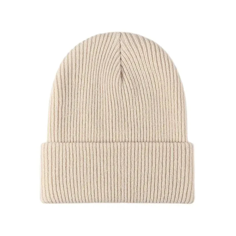 Warm Gebreide Beanie Muts - Herfst en Winter-Petten-Calora-Beige-One Size-Calora