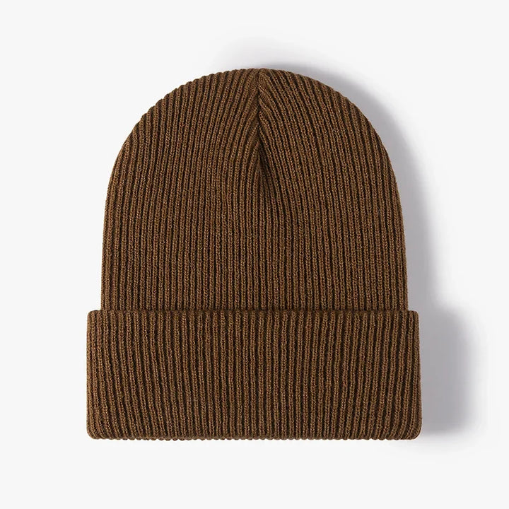 Warm Gebreide Beanie Muts - Herfst en Winter-Petten-Calora-Bruin-One Size-Calora
