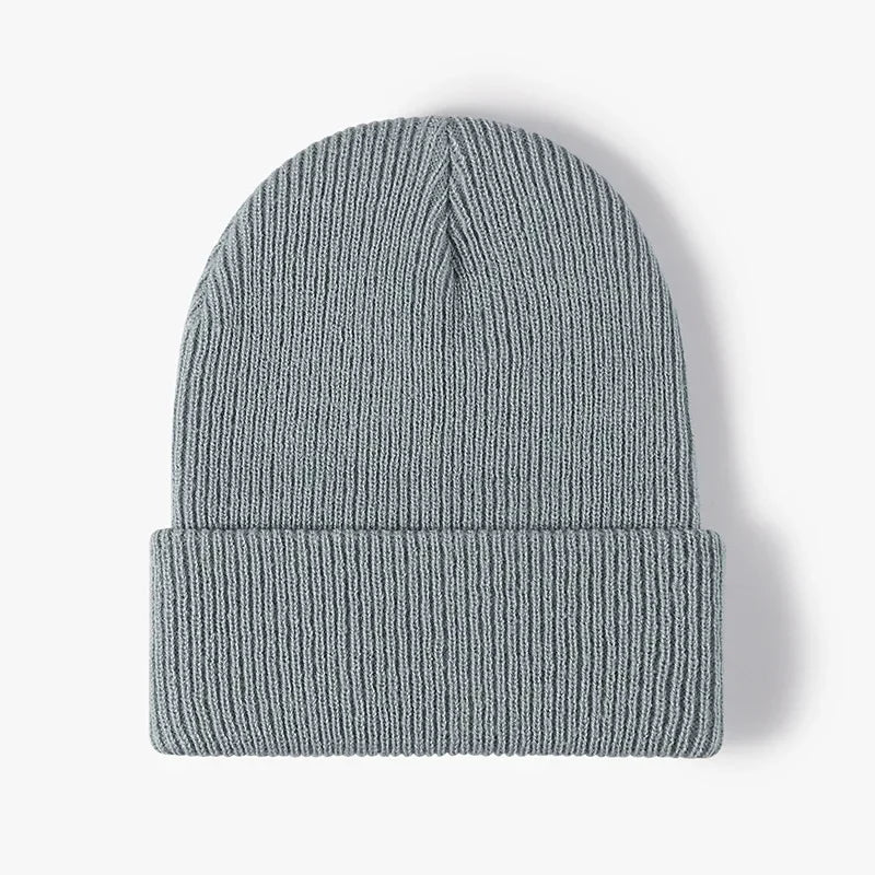 Warm Gebreide Beanie Muts - Herfst en Winter-Petten-Calora-Grijs-One Size-Calora