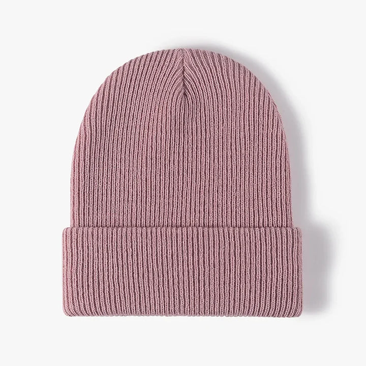 Warm Gebreide Beanie Muts - Herfst en Winter-Petten-Calora-Roze-One Size-Calora