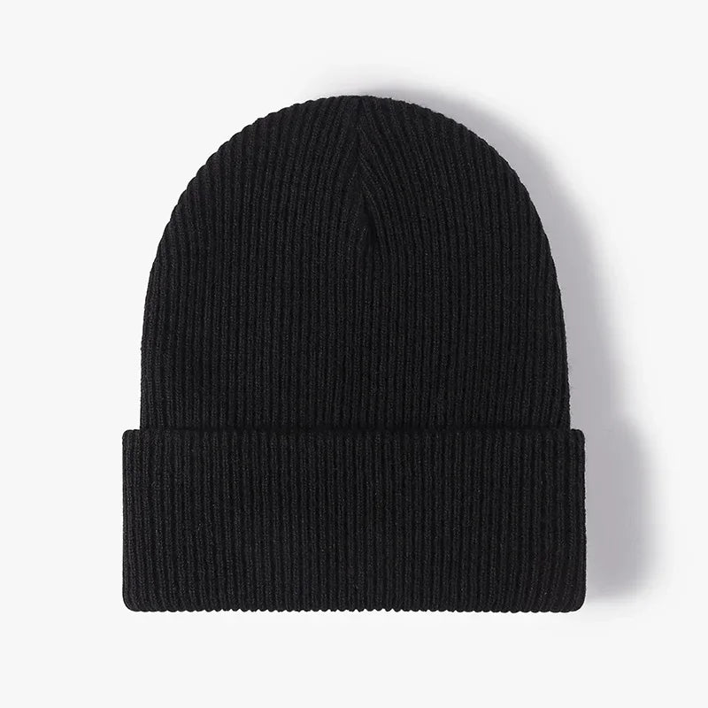 Warm Gebreide Beanie Muts - Herfst en Winter-Petten-Calora-Zwart-One Size-Calora