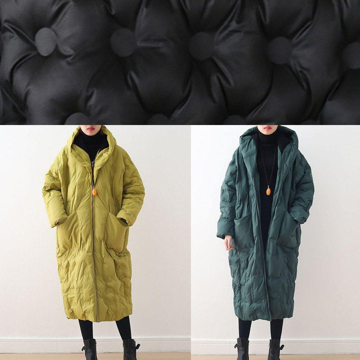CALORA_ Warme Donsjas - Origineel Design Literaire Retro Overjas