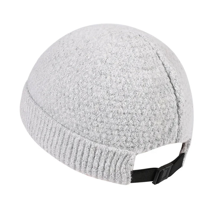 Warme Gebreide Winter Beanie Muts-Petten-Calora-Lichtgrijs-55-60cm-Calora