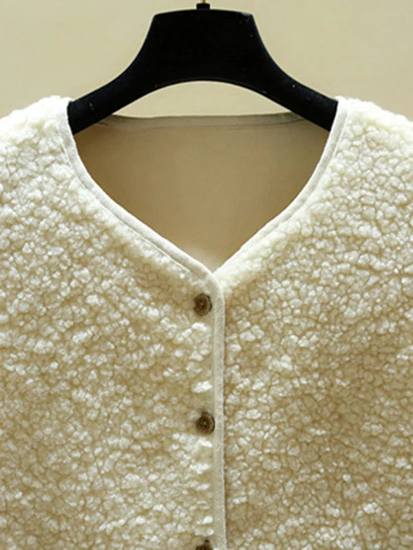 CALORA_ Warme Mouwloos Lamswollen Vest